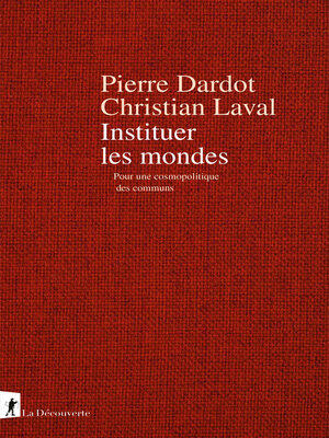 cover image of Instituer les mondes